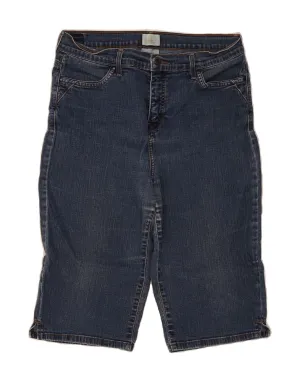 Stylish Fit Core Fit LEVI'S Womens 512 Perfectly Slimming Bermuda Denim Shorts W32 Large Blue