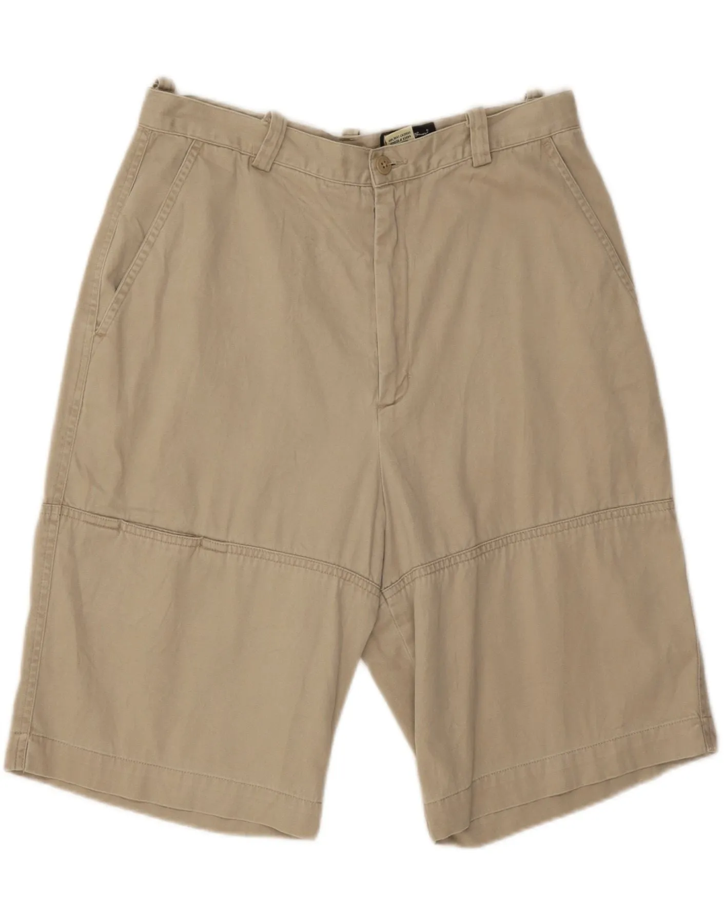 EDDIE BAUER Womens Legend Chino Shorts US 12 Large W31  Beige Cotton Smart Look Chill Mode
