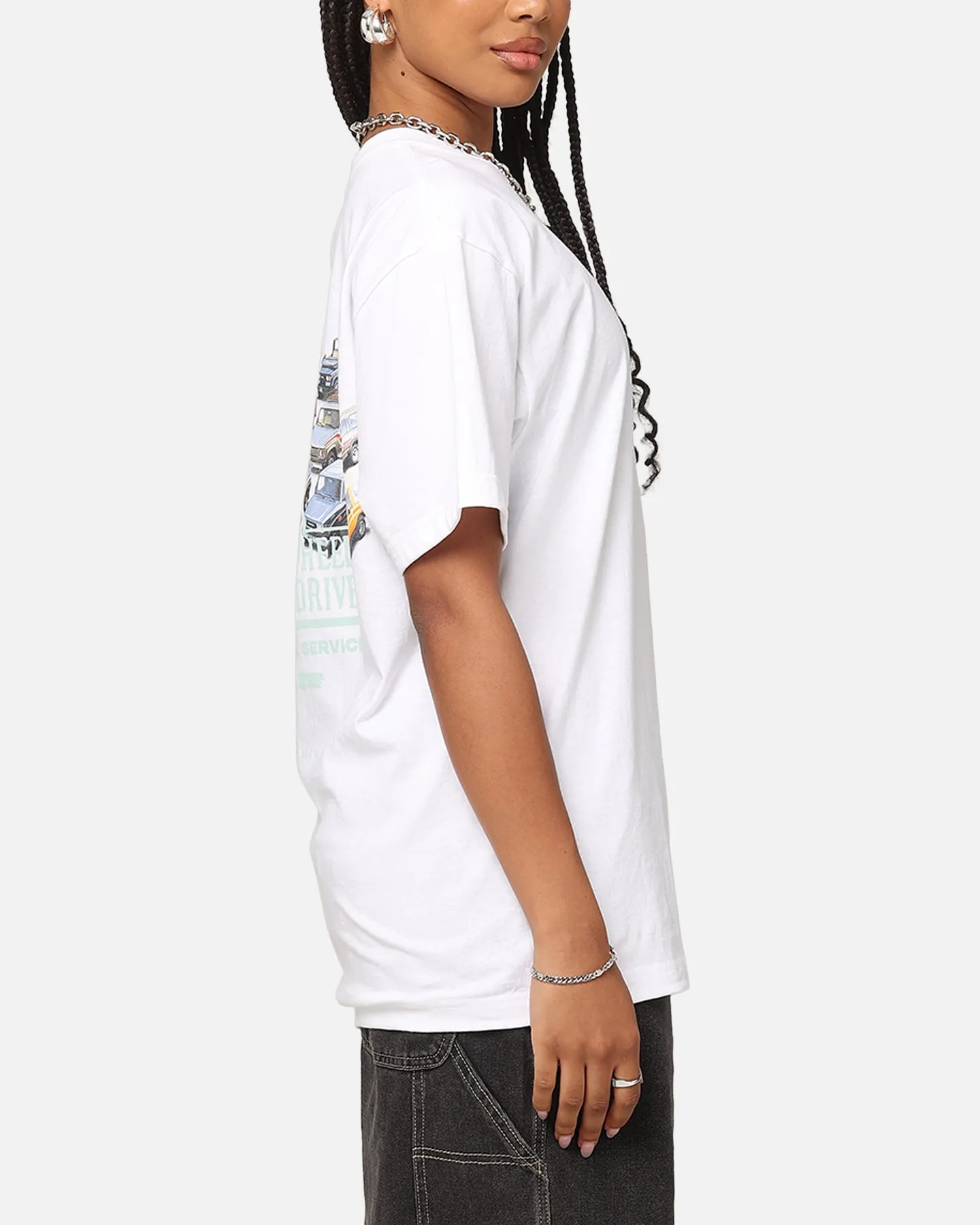 Huf X Toyota Timeline T-Shirt White Fur combination