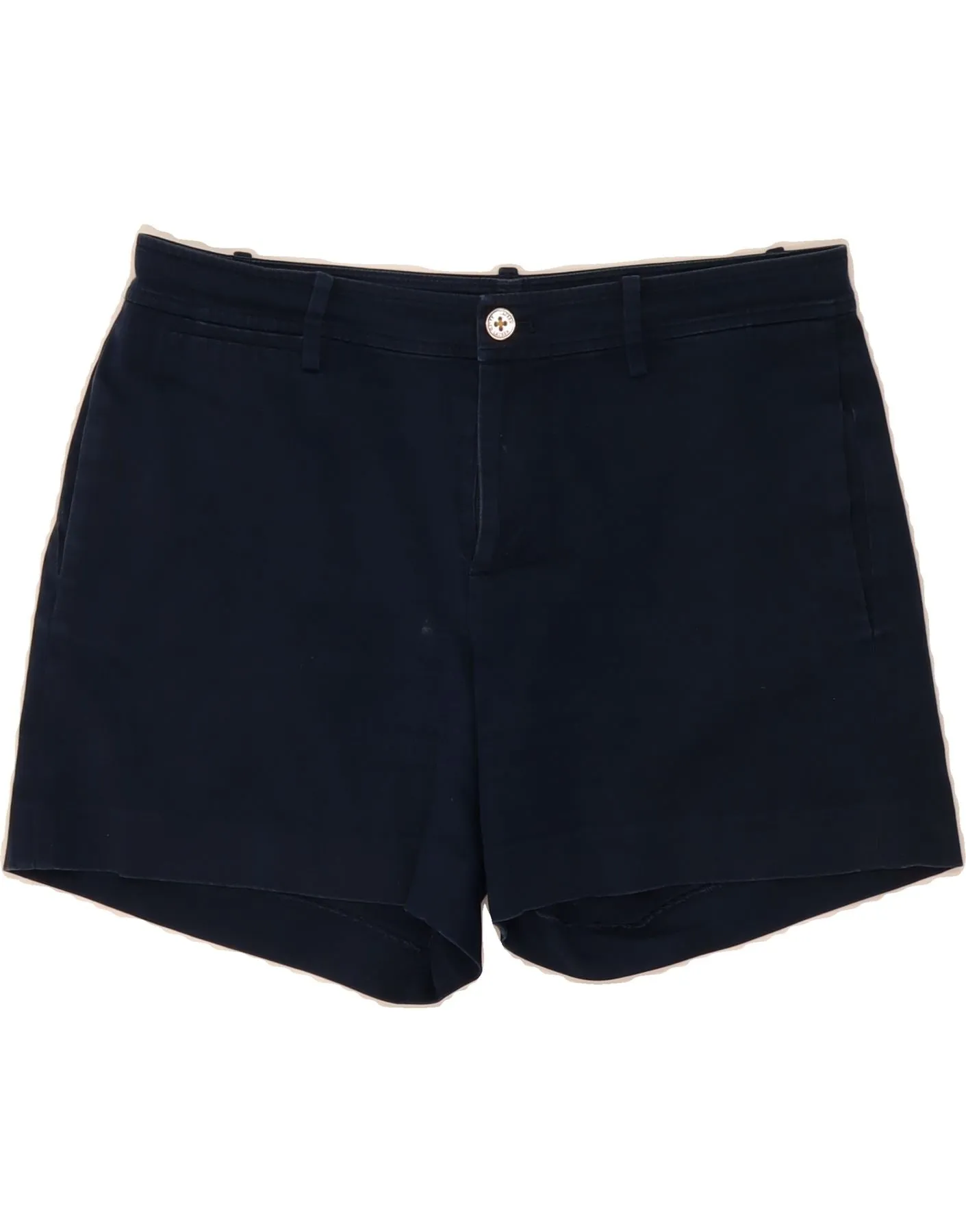 No Chafe Underwear RALPH LAUREN Womens Chino Shorts US 6 Medium W34  Navy Blue Cotton