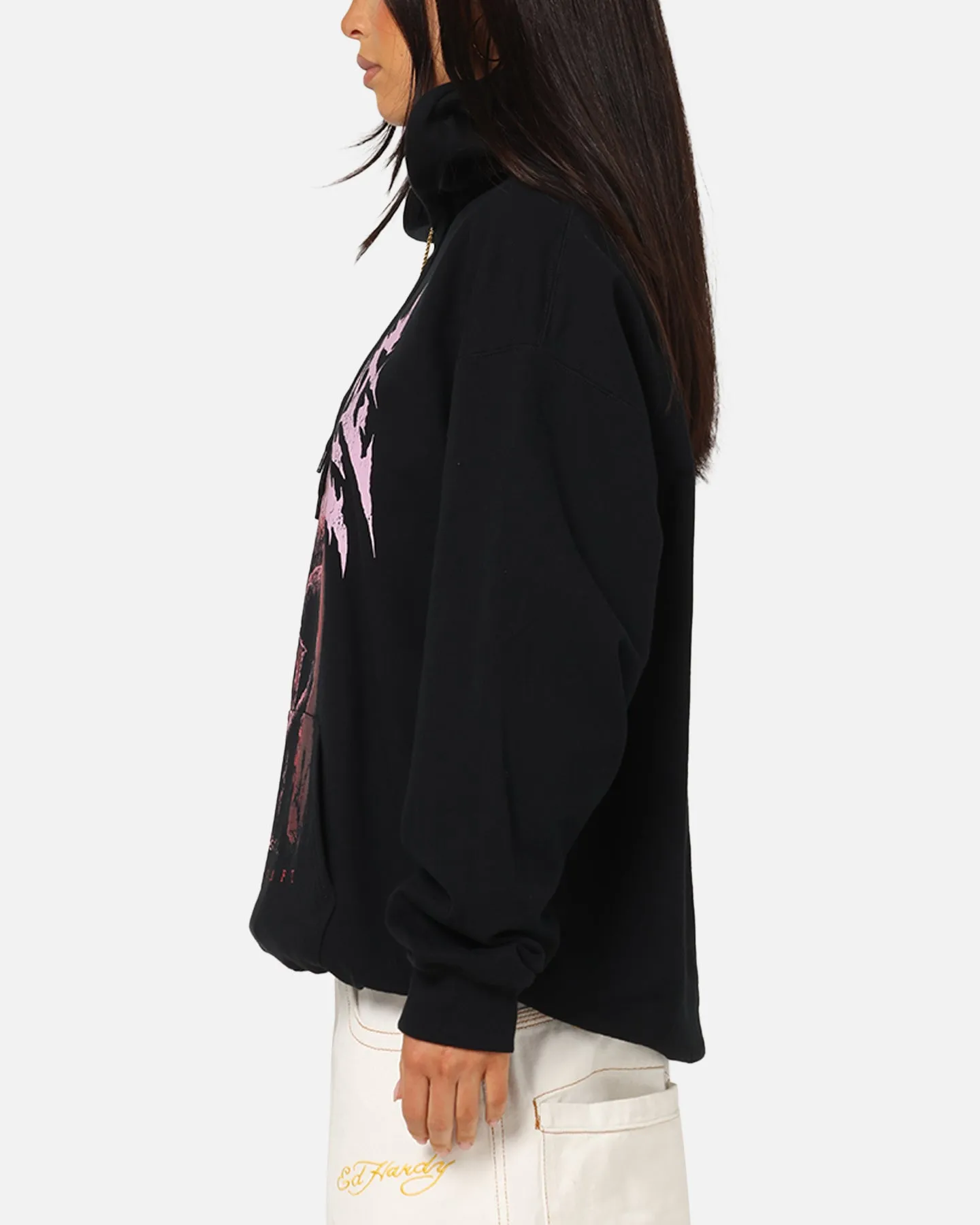 Ice Nine Kills Cat Tombstone Hoodie Black minimalistic Tagless Design