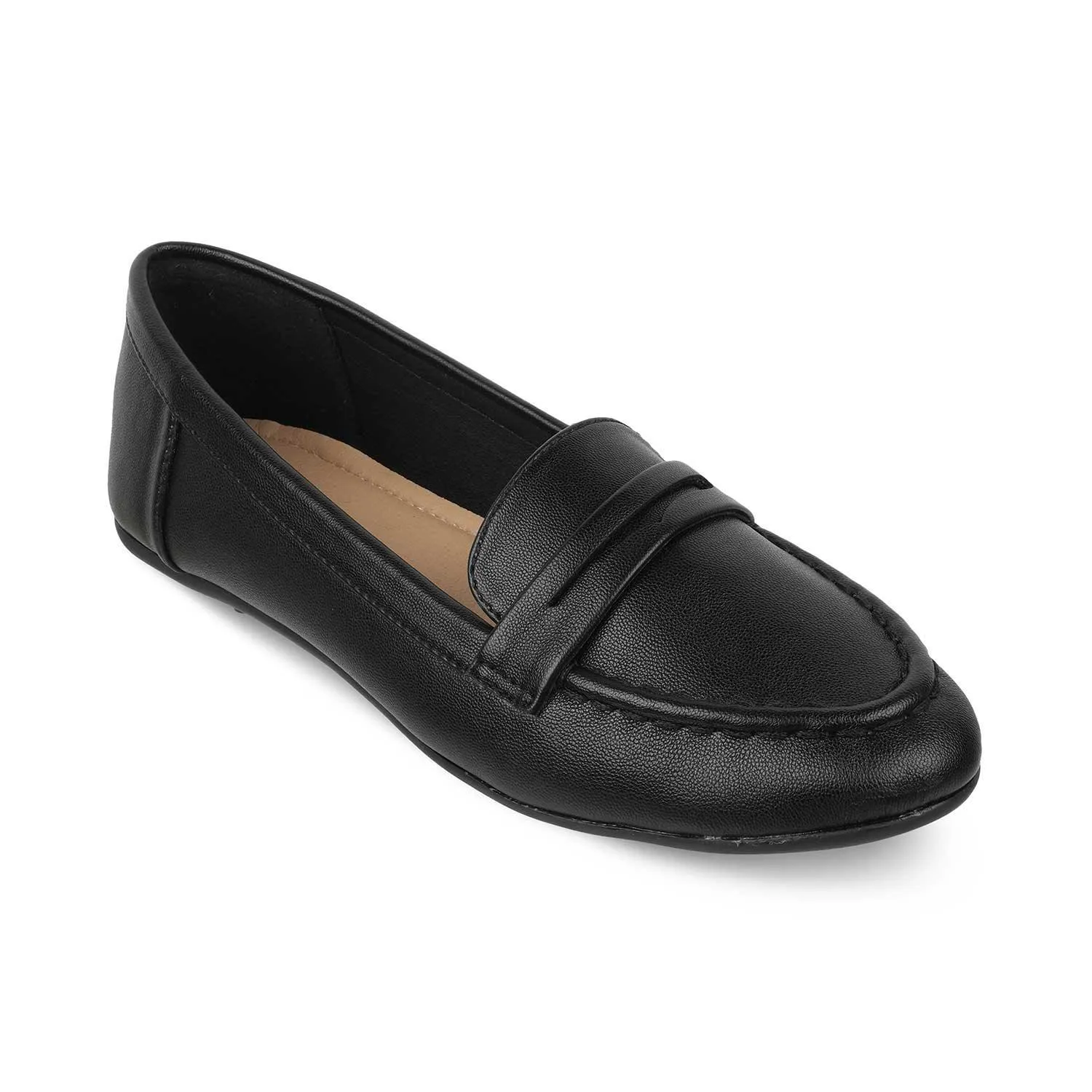 Tresmode Snappy Black Women's Casual Loafers Fresh Sprint