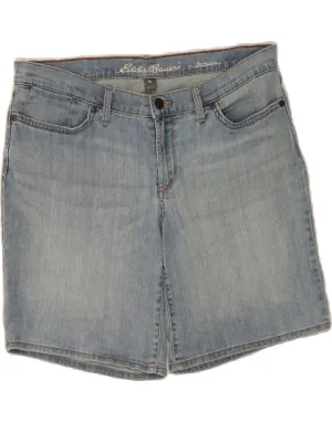 retail industry EDDIE BAUER Womens Boyfriend Denim Shorts US 10 Large W34 Blue Cotton