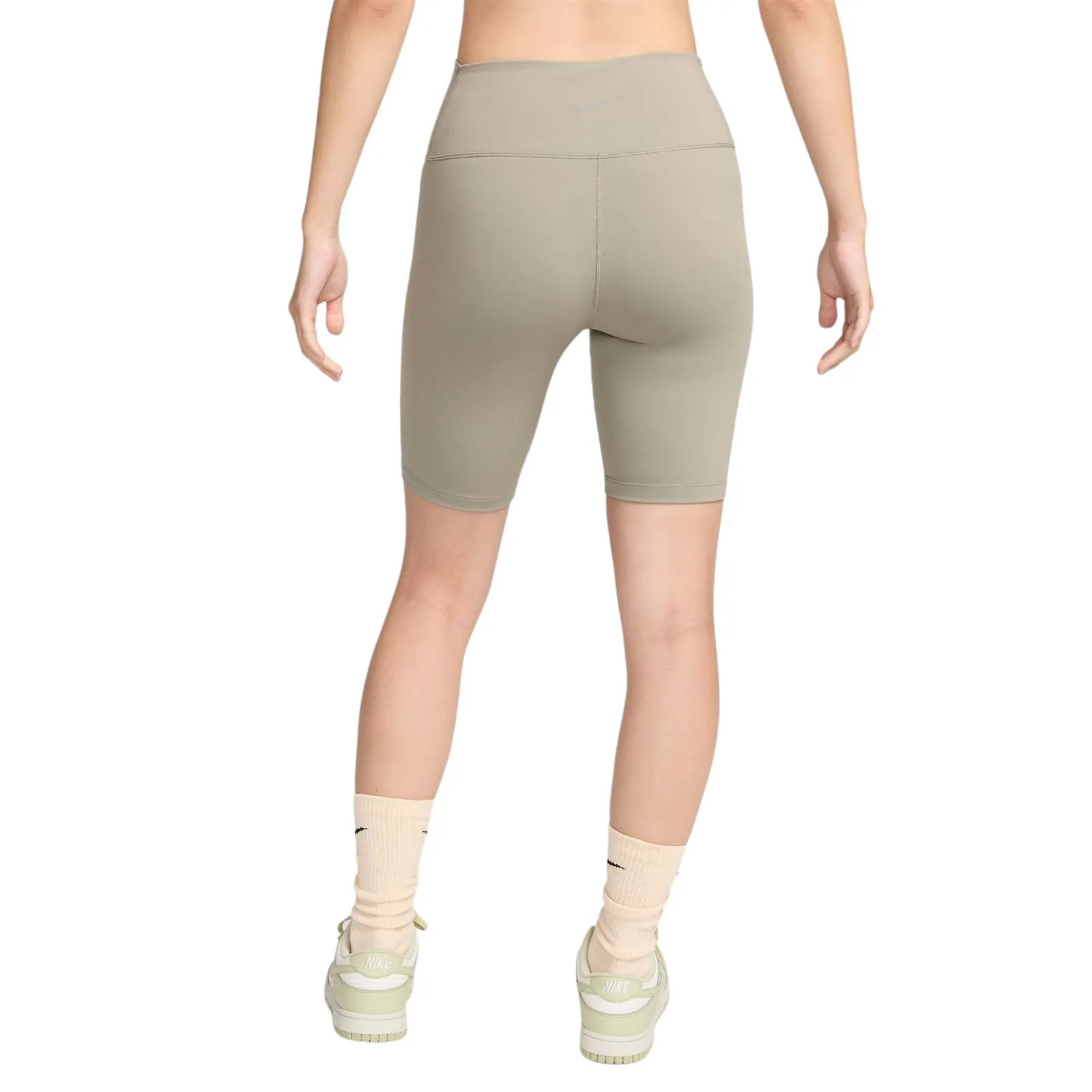 Nike One Womens High-Waisted 8"" Biker Shorts Modern Look Wrinkle-Resistant