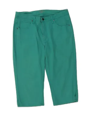 Easy Fit Design LEE Womens Riders Denim Bermuda Shorts US 14 XL W36  Green Cotton
