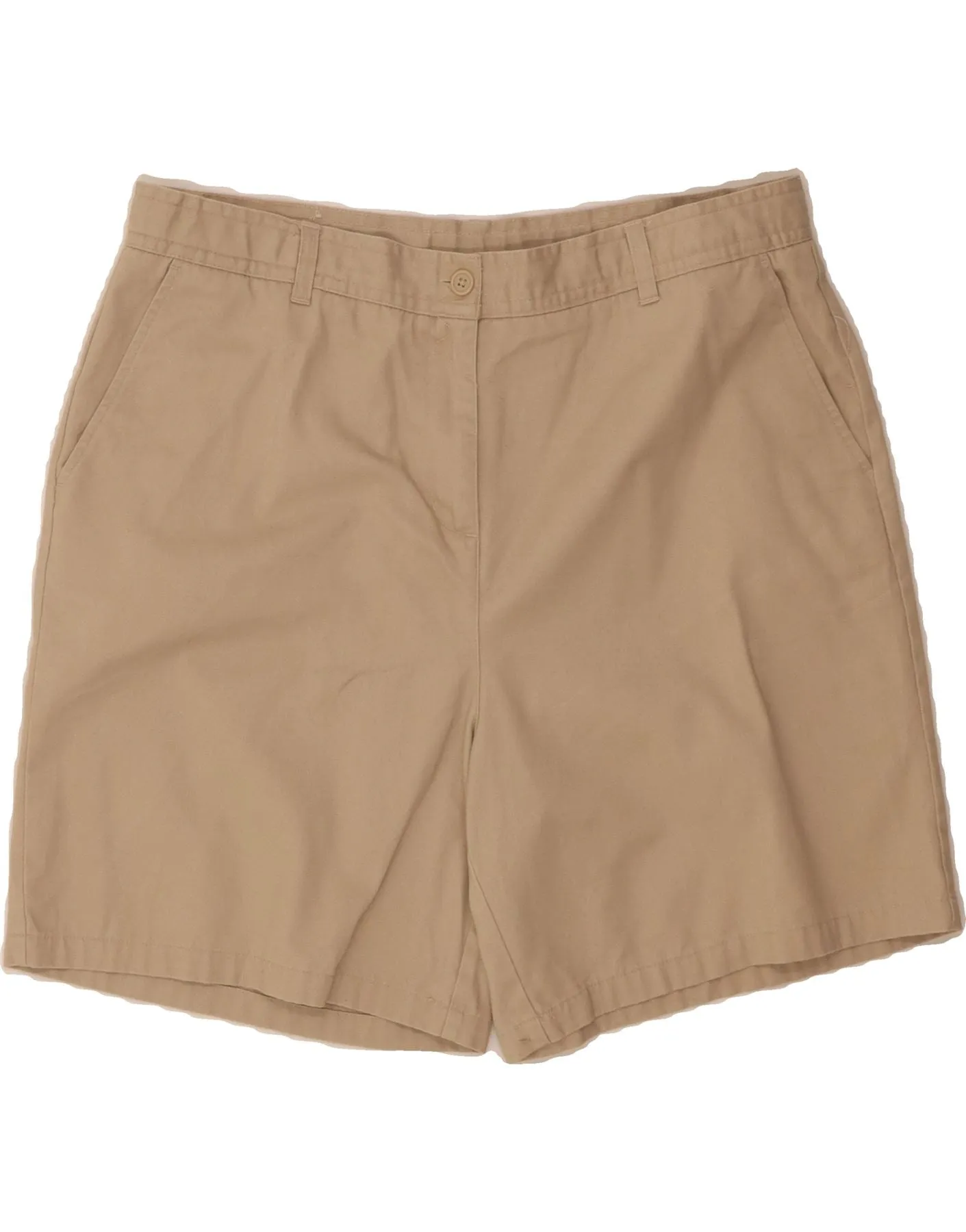 Running Gear transportation industry IZOD Womens High Waist Chino Shorts US 18 2XL W36 Beige Cotton