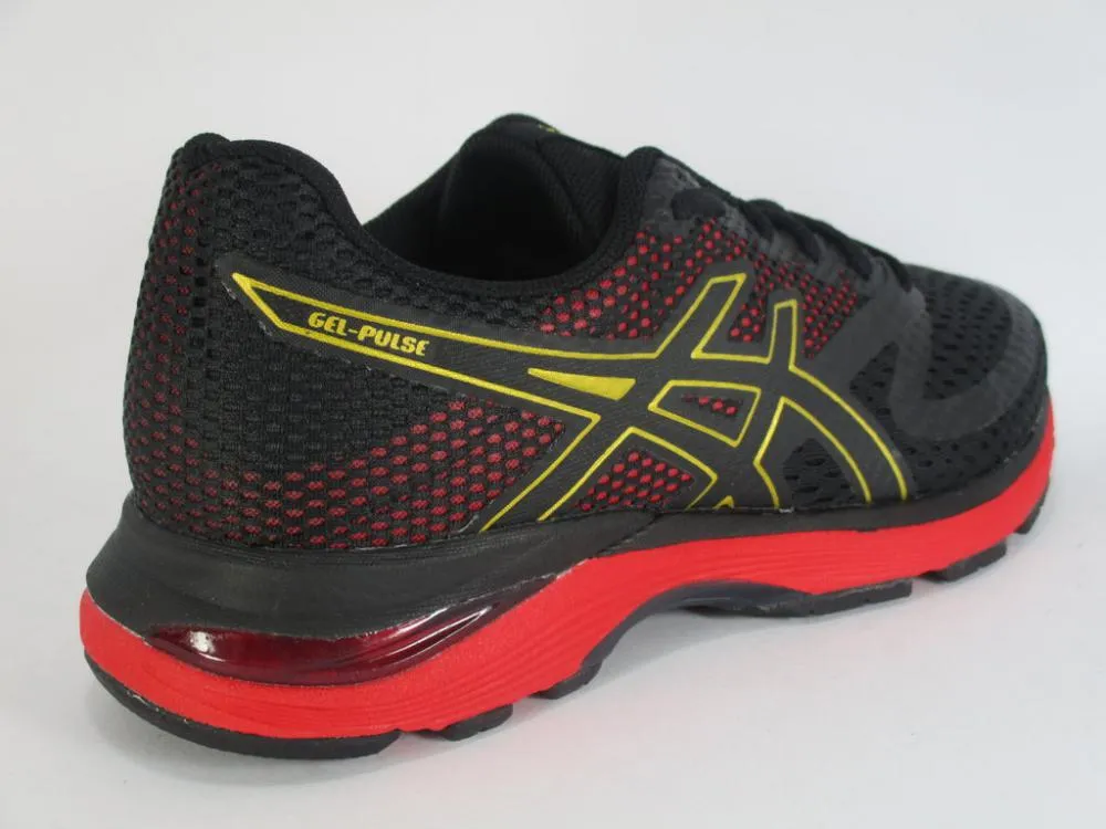 Asics scarpa da corsa da uomo GEL PULSE 10 1011A604 001 nero oro outdoor track running option Pronation Correction Tech