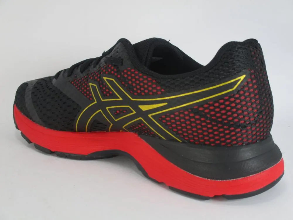 compact backpack Breathable Heel Panel Asics scarpa da corsa da uomo GEL PULSE 10 1011A604 001 nero oro