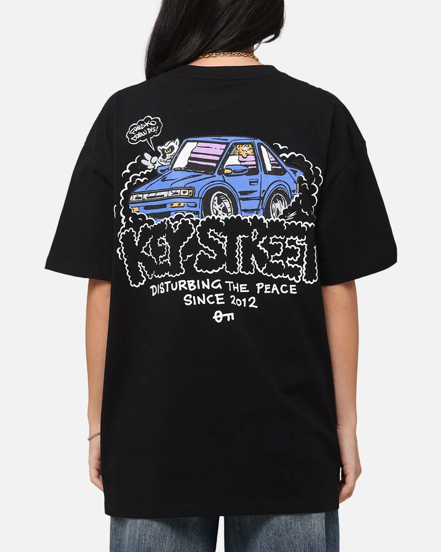 Key Street X FRKO Burner T-Shirt Black Effortless Wear Easy Style