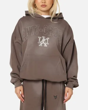 Polar bear like The Anti Order Post Season Boxy Hoodie Sunfade Brown
