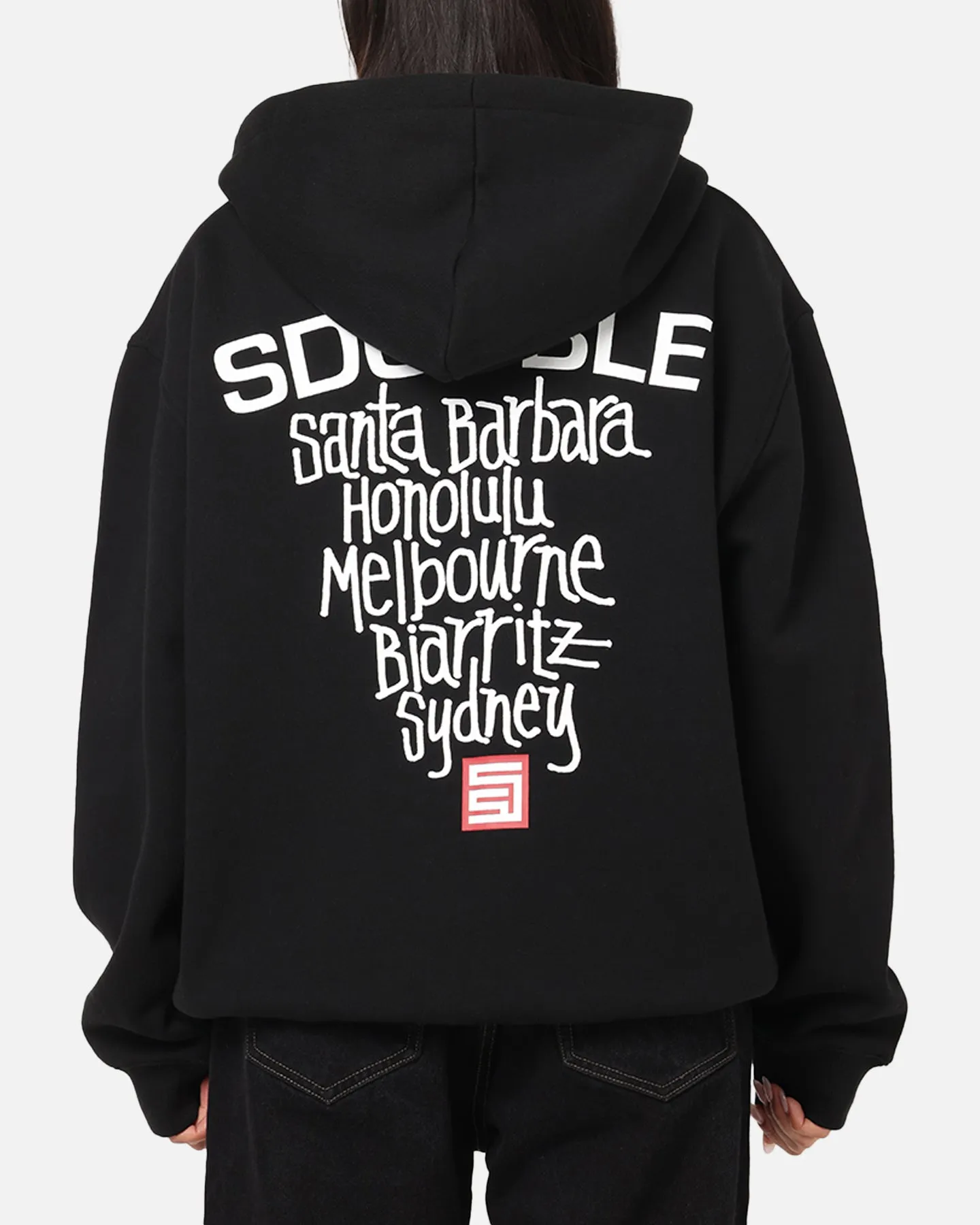 S Double Cities Zip Through Hoodie Black Okapi like