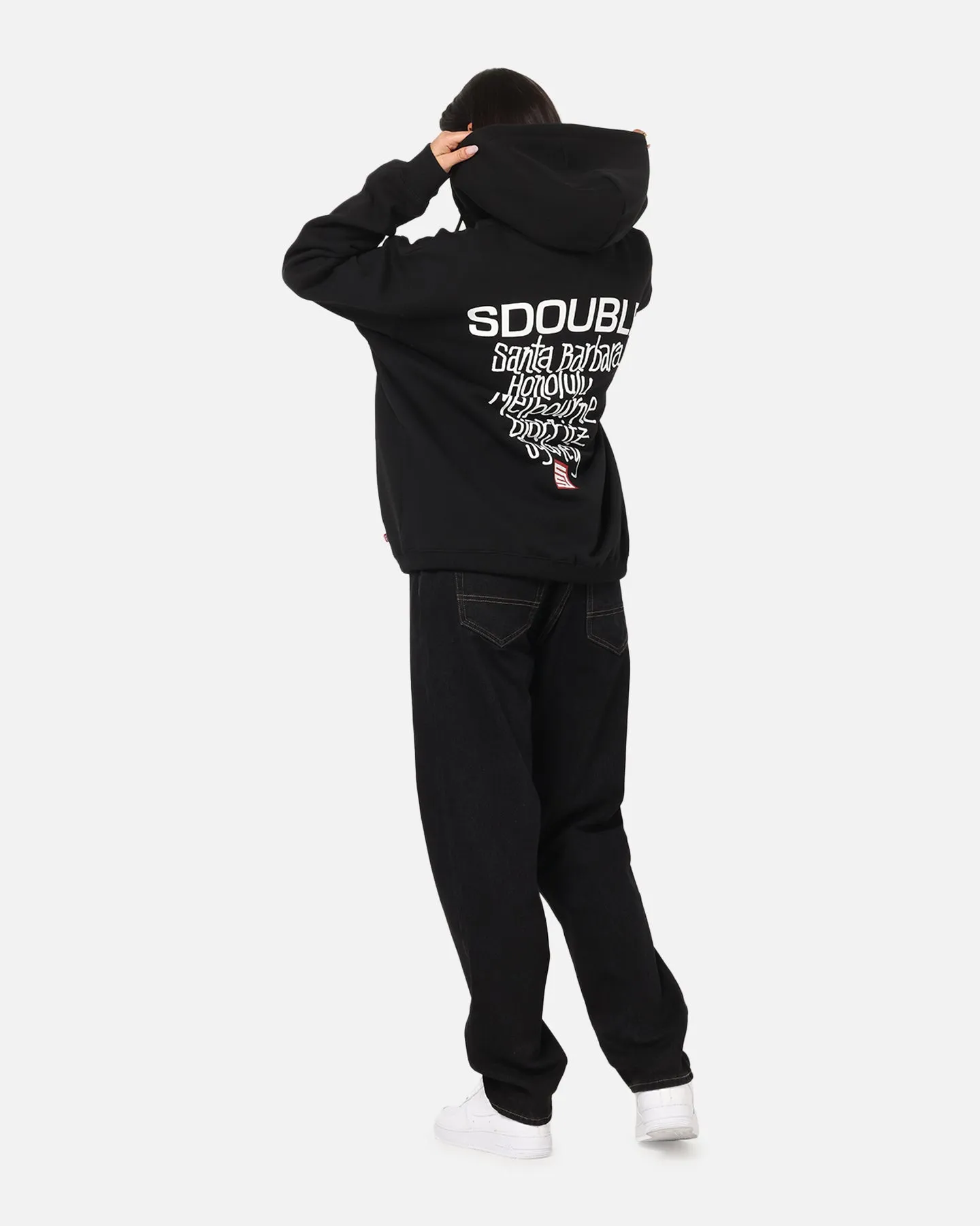 Sports Apparel informal gathering S Double Cities Zip Through Hoodie Black
