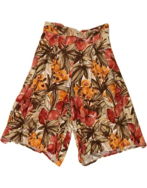 Reflective Trim Detail VINTAGE Womens High Waist Bermuda Shorts W26 Small Multicoloured Floral