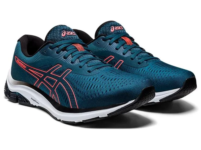 anti - friction lining Durable TPU Guide Asics scarpa da corsa da uomo Gel Pulse 12 1011A844 401 blu