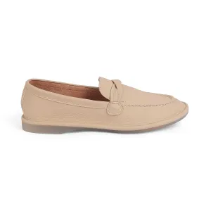 Tresmode Yorko Beige Women's Casual Loafers Foot Firm Office Shoes