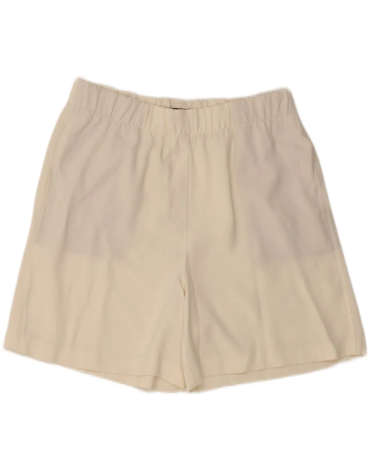 Sleek Comfort Wear Body-Hugging Fit MARKS & SPENCER Womens Casual Shorts UK 14 Large W32 White Polyester