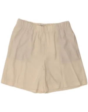 Sleek Comfort Wear Body-Hugging Fit MARKS & SPENCER Womens Casual Shorts UK 14 Large W32 White Polyester