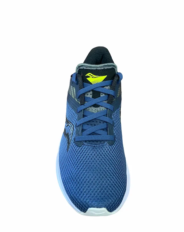Saucony scarpa da corsa da uomo Axon S20657-55 blu-nero Impact Protection Cushioning Flexible Laces