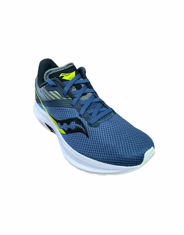 Saucony scarpa da corsa da uomo Axon S20657-55 blu-nero Customizable Fit Options