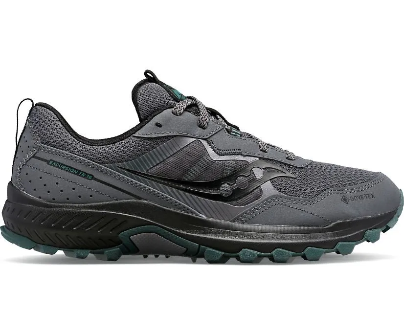 pre - run stretch Saucony scarpa da trail da uomo Excursion TR16 GTX goretex S20749 21 verde foresta scura