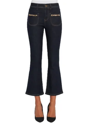 Spring Mood Bold Look Gaud?? pantalone jeans da donna corto a campana Frida 321BD26007 blu