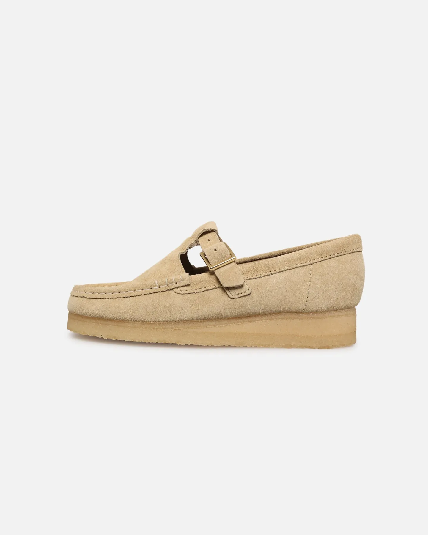 Clarks Originals Women's Wallabee T-Bar Maple Sweat Resistant Comfort Seekers Sun Glow