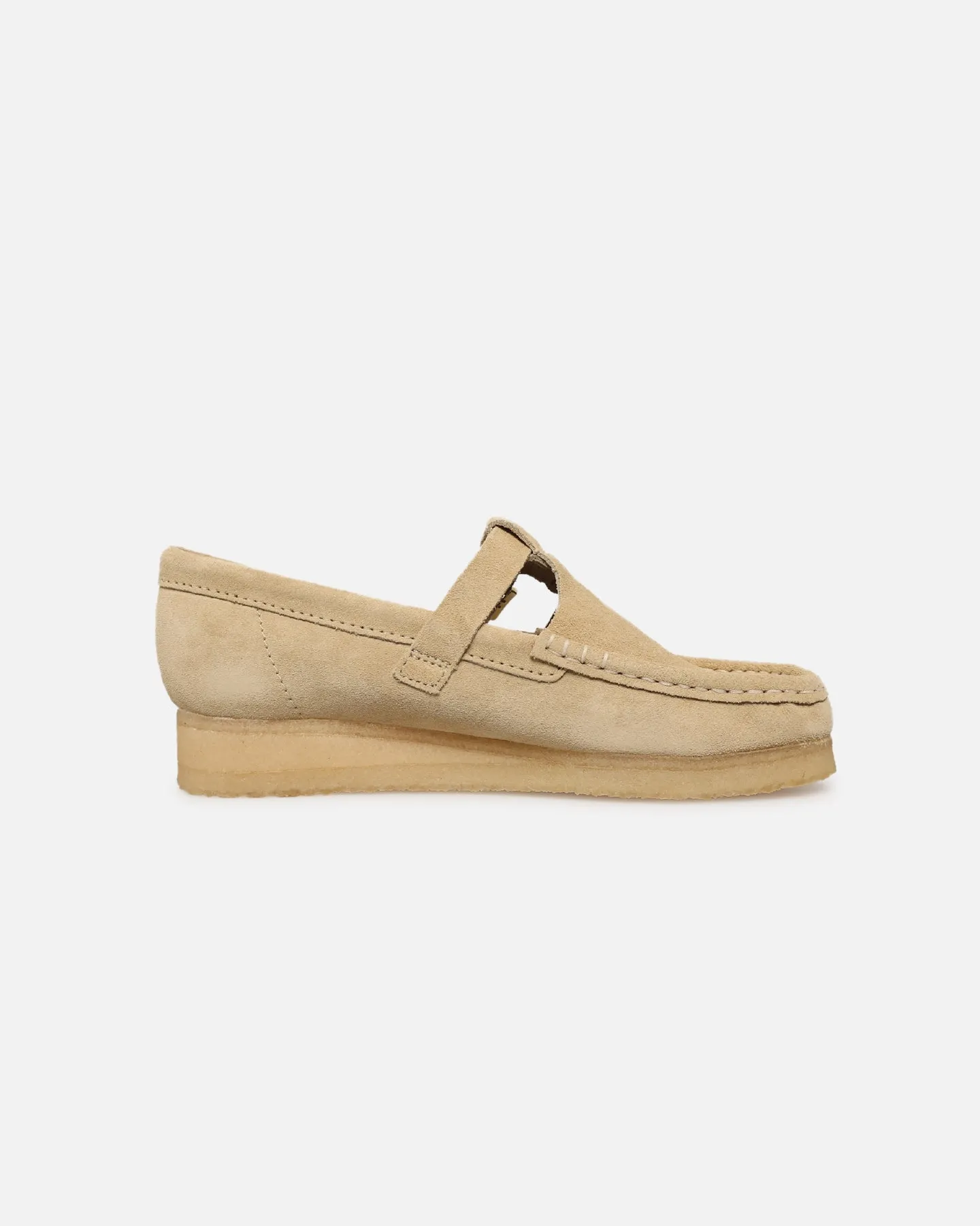 Clarks Originals Women's Wallabee T-Bar Maple Anti Odor Urban Stroll Fast Go