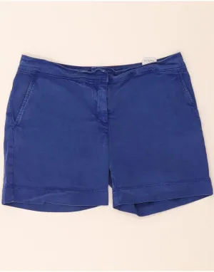Relax Fit Comfort FRED PERRY Womens Chino Shorts IT 40 Small W32  Blue Cotton