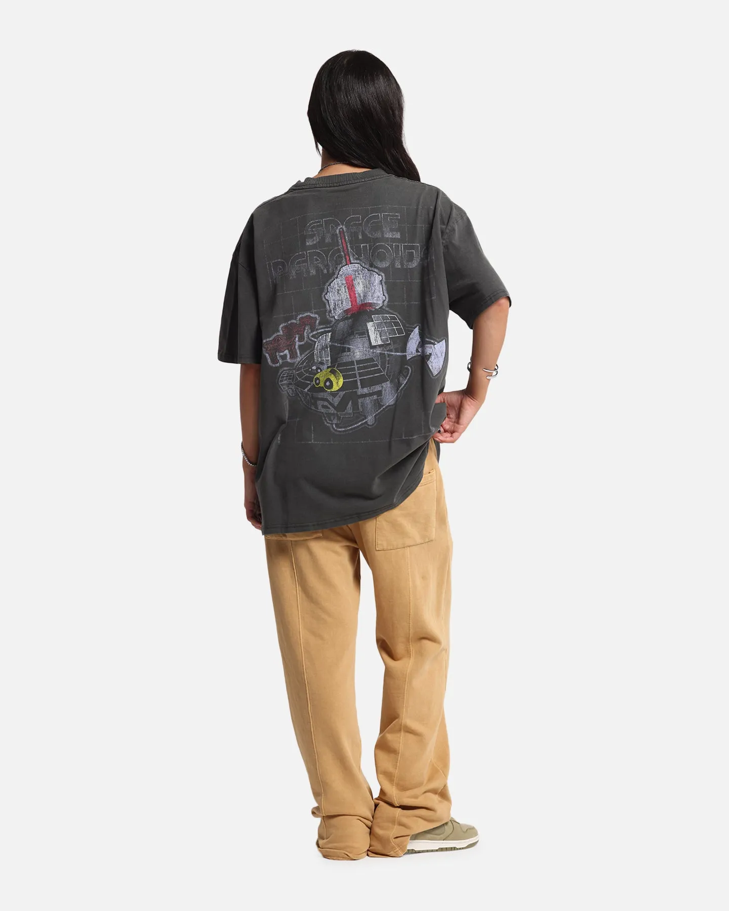 Seam Free Shoulders Goat Crew Disney Kingdom Hearts Space Paranoids Heavy T-Shirt Black Wash