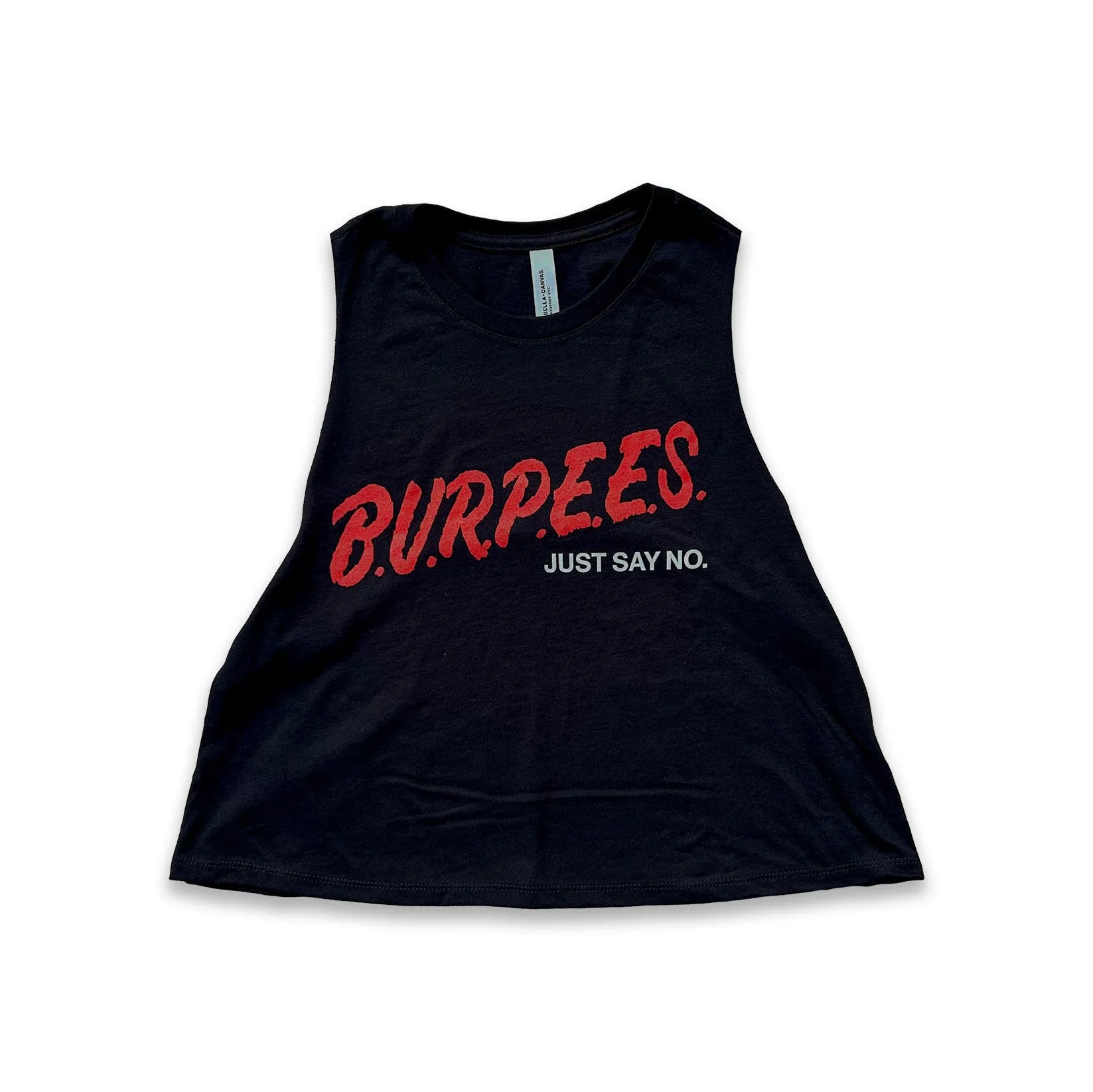Women's Burpees Crop Tank Move Comfort Airflow channels