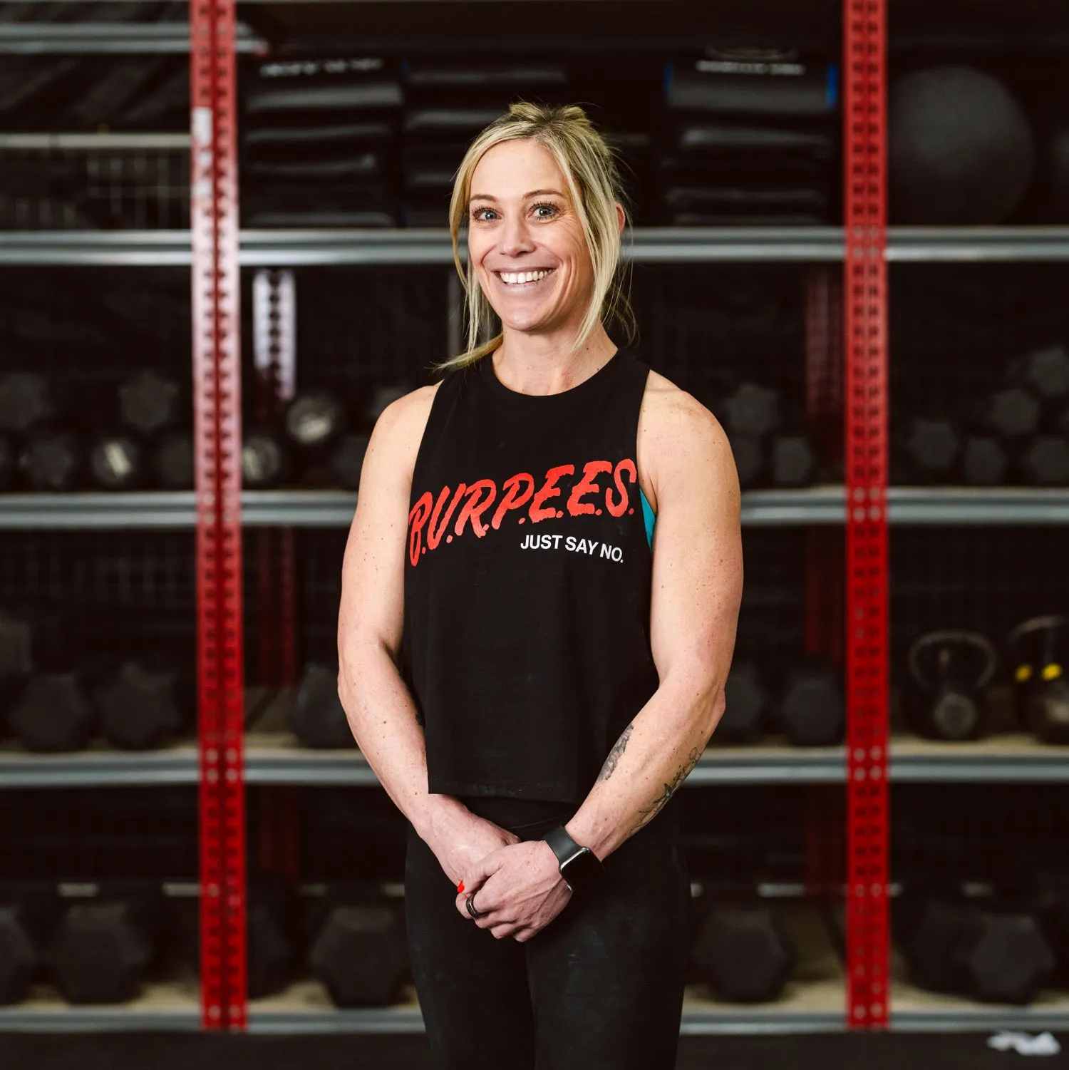 Women's Burpees Crop Tank All Season