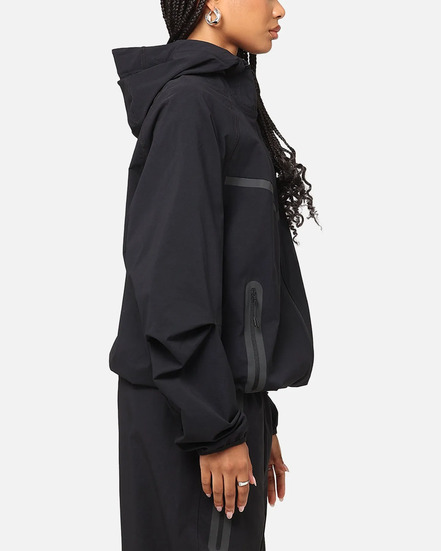 Nike Tech Woven Full Zip Jacket Back/Black/Black Compact Fit Advocate