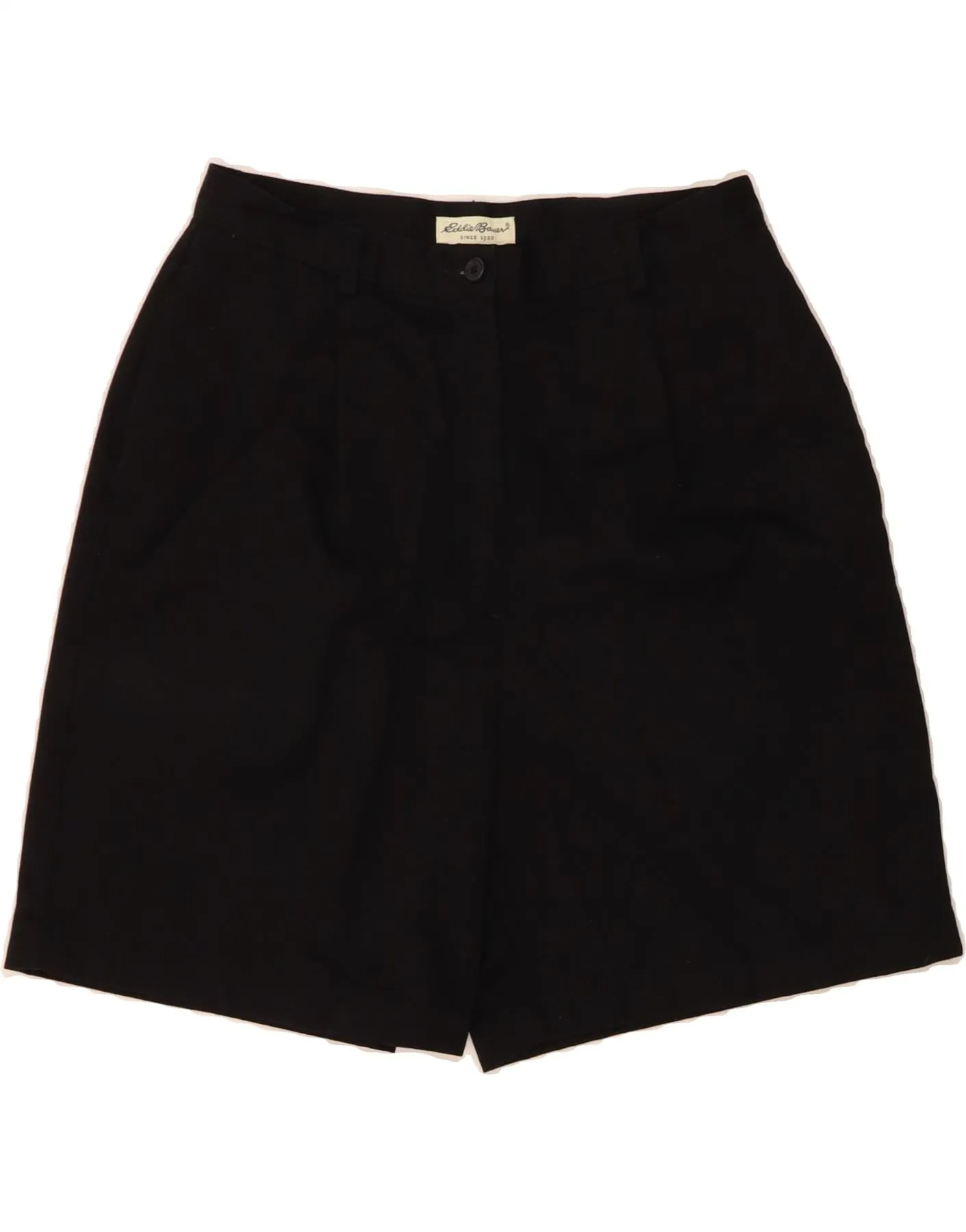 Spandex shorts Side Pockets EDDIE BAUER Womens Chino Shorts US 12 Medium W28  Black Cotton