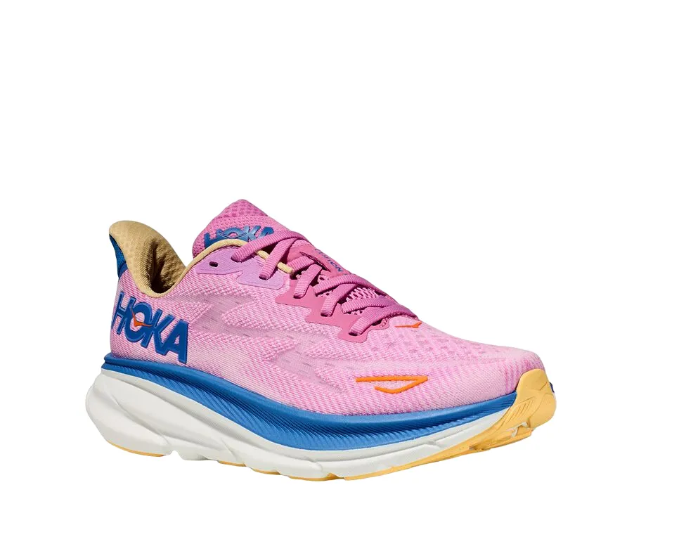 logo - buttoned shoes morale - enhancing Hoka One One scarpa da corsa da donna W Clifton 9 1127896/CSLC ciclamino lilla