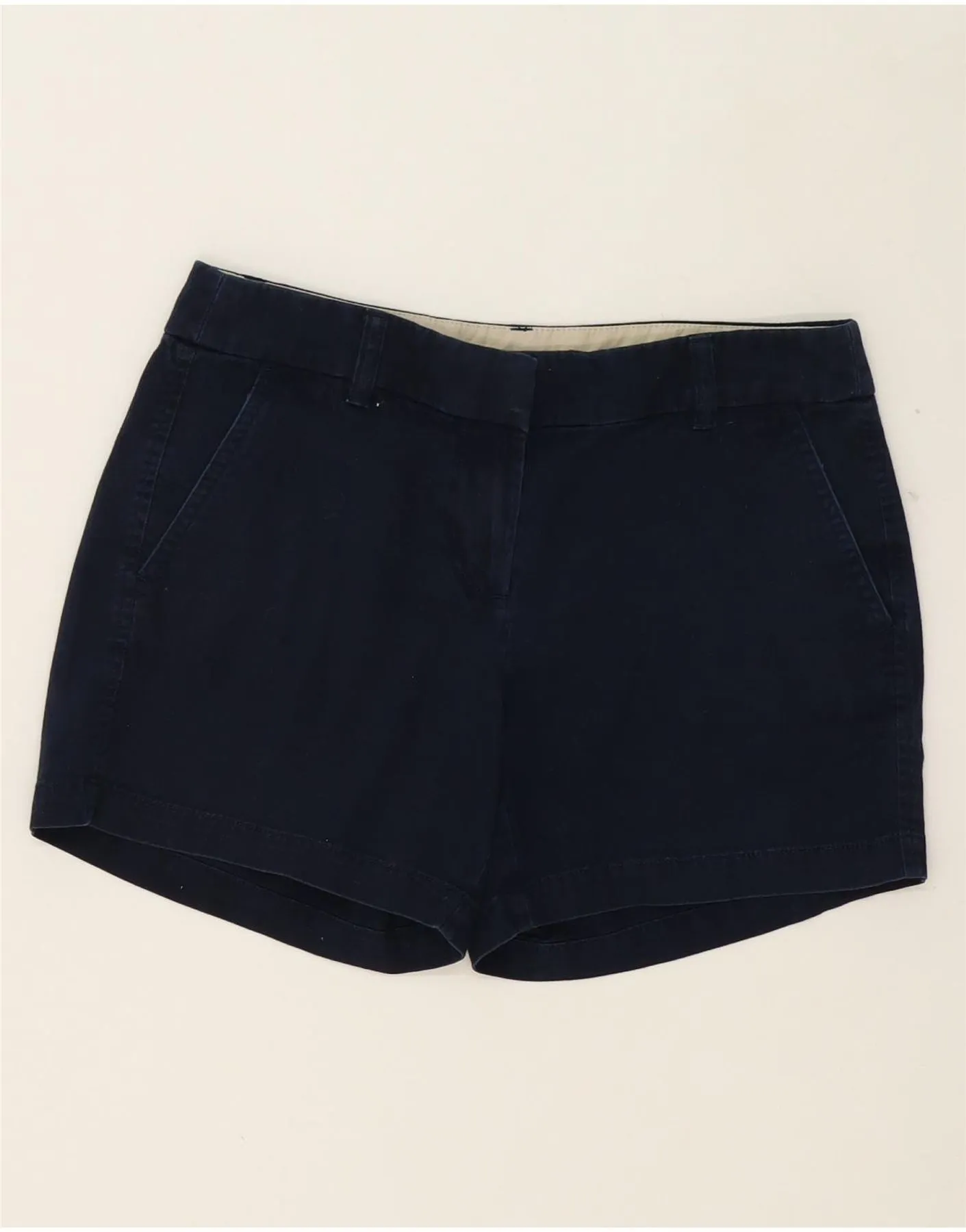 J. CREW Womens Chino Shorts US 2 XS W28  Navy Blue Cotton Abrasion Resistant Material Stretch Layers