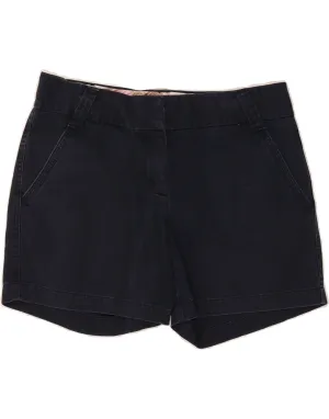 J. CREW Womens City Fit Chino Shorts US 4 Small W26 Navy Blue Cotton Snag Free Fabric Technology runners