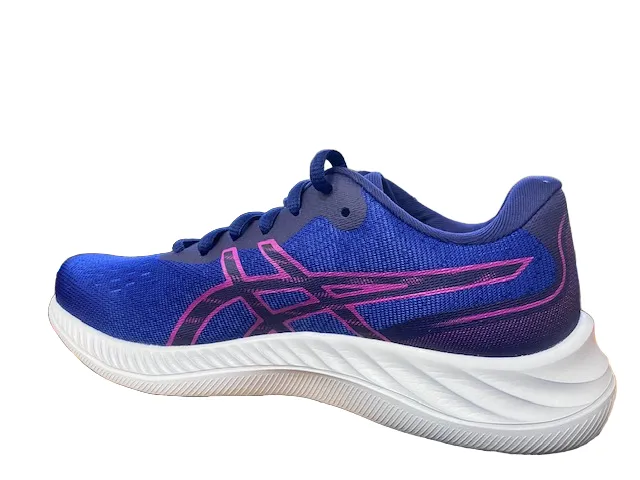 running in a modern bridge area shoes elastic - lacing running shoes Asics scarpa da corsa da donna Gel Excite 9 1012B182 404 dive blue-orchidea