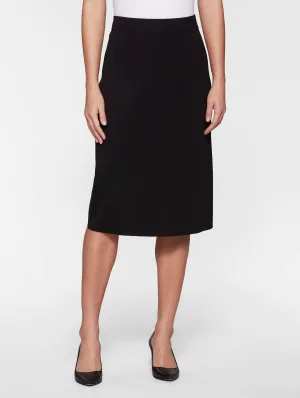 Wardrobe Hero Fit Choice 27" Straight Mylana Knit Skirt, Black - True Fit