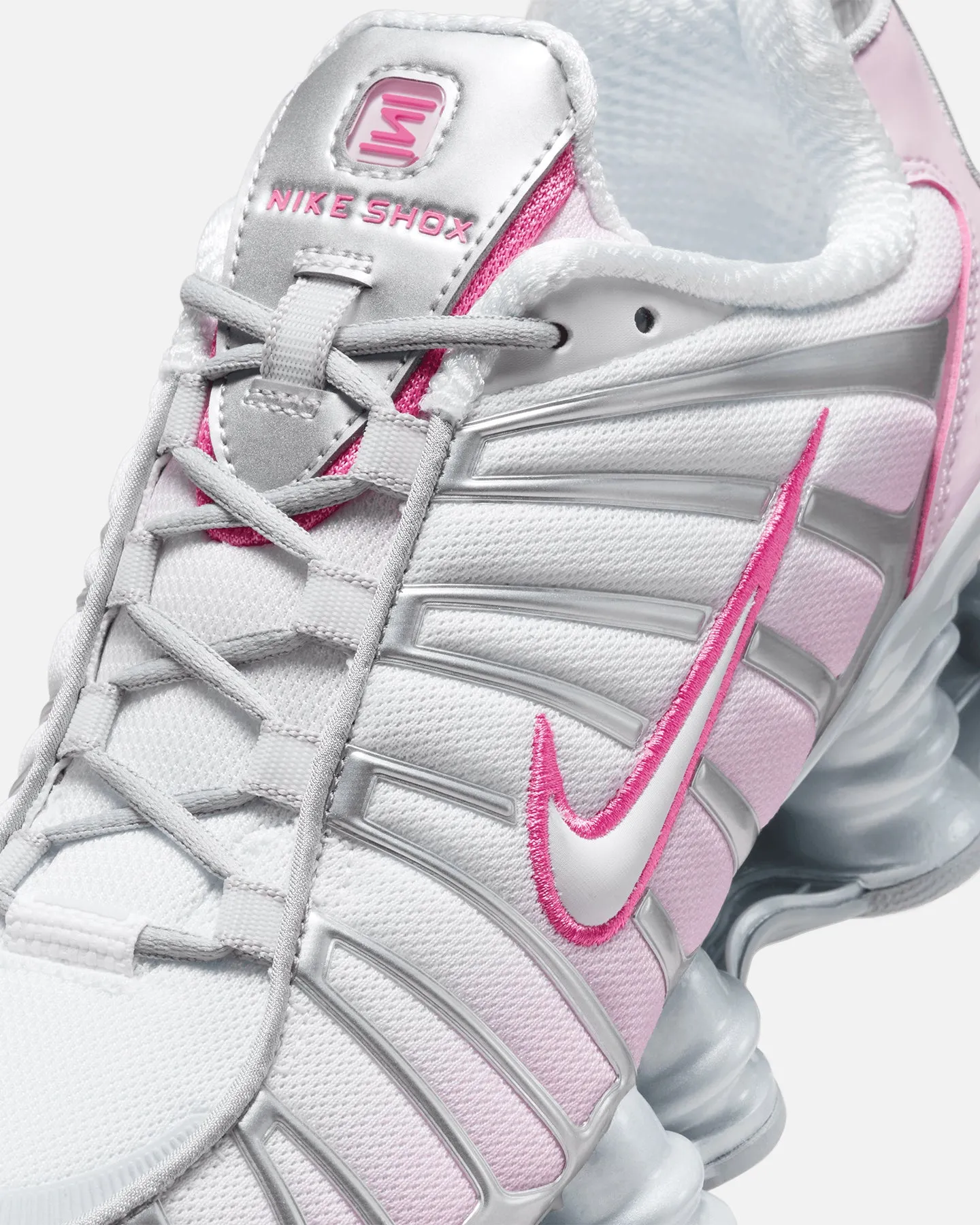 Nike Women's Shox TL "Pink Foam" Metallic Platinum/Pinksicle Calm Step Winter Chill