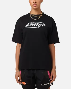 Loiter Chrome Logo T-Shirt Black HighThreadCount Comfort Design