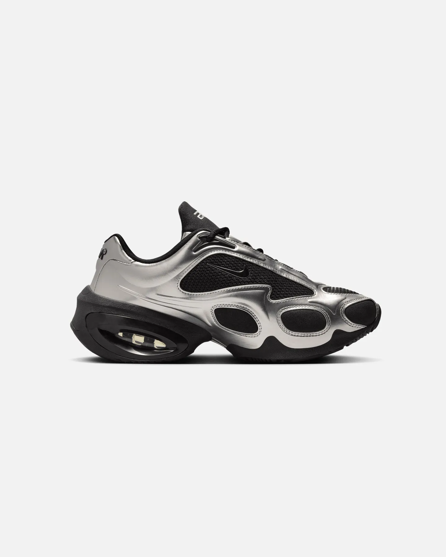 Adjustable Hook and Loop Closure Stability Heel Counter Nike Women's Air Max Muse Black/Silver