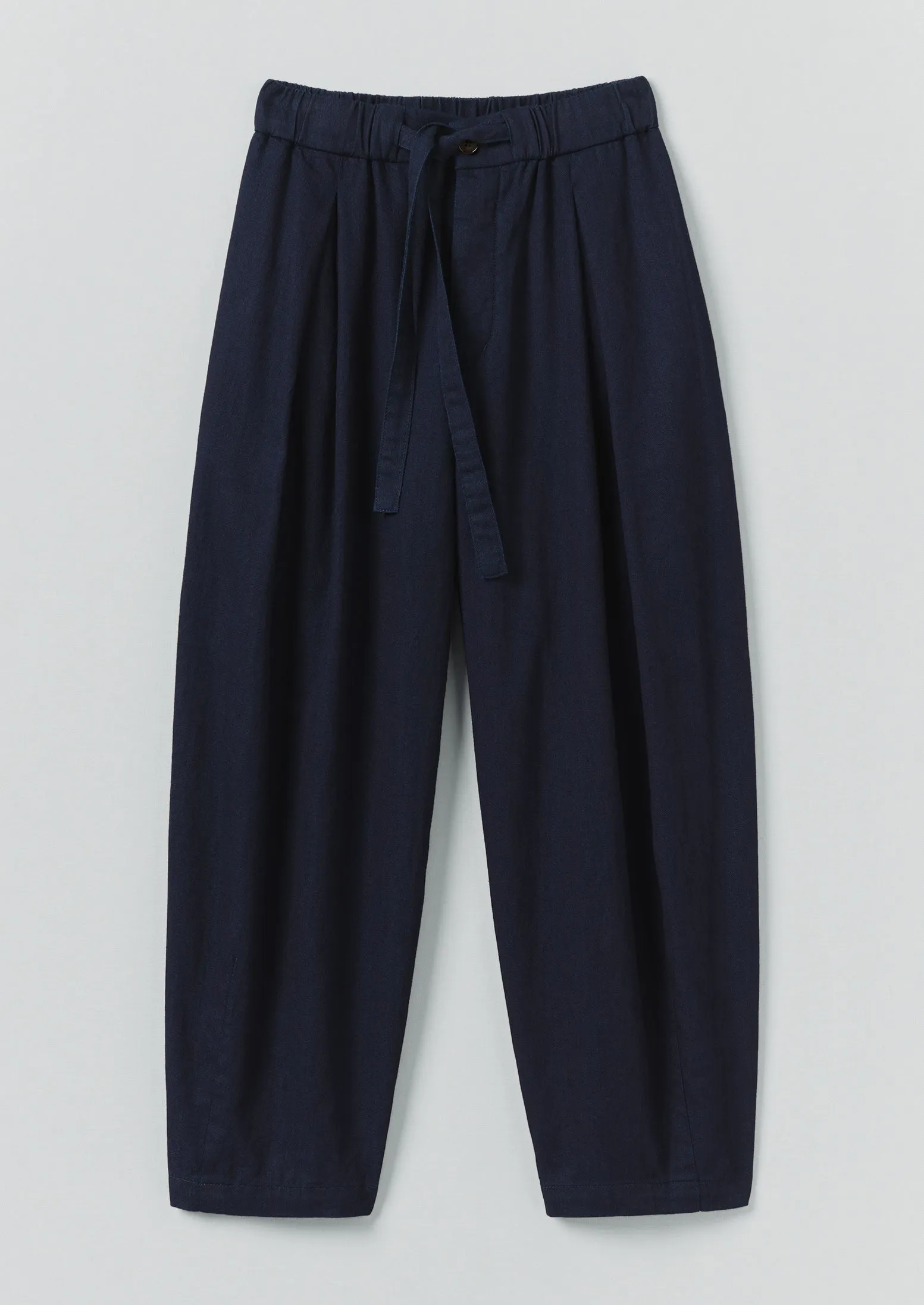 Rubberized Hem Bronwen Indigo Twill Pants | Indigo
