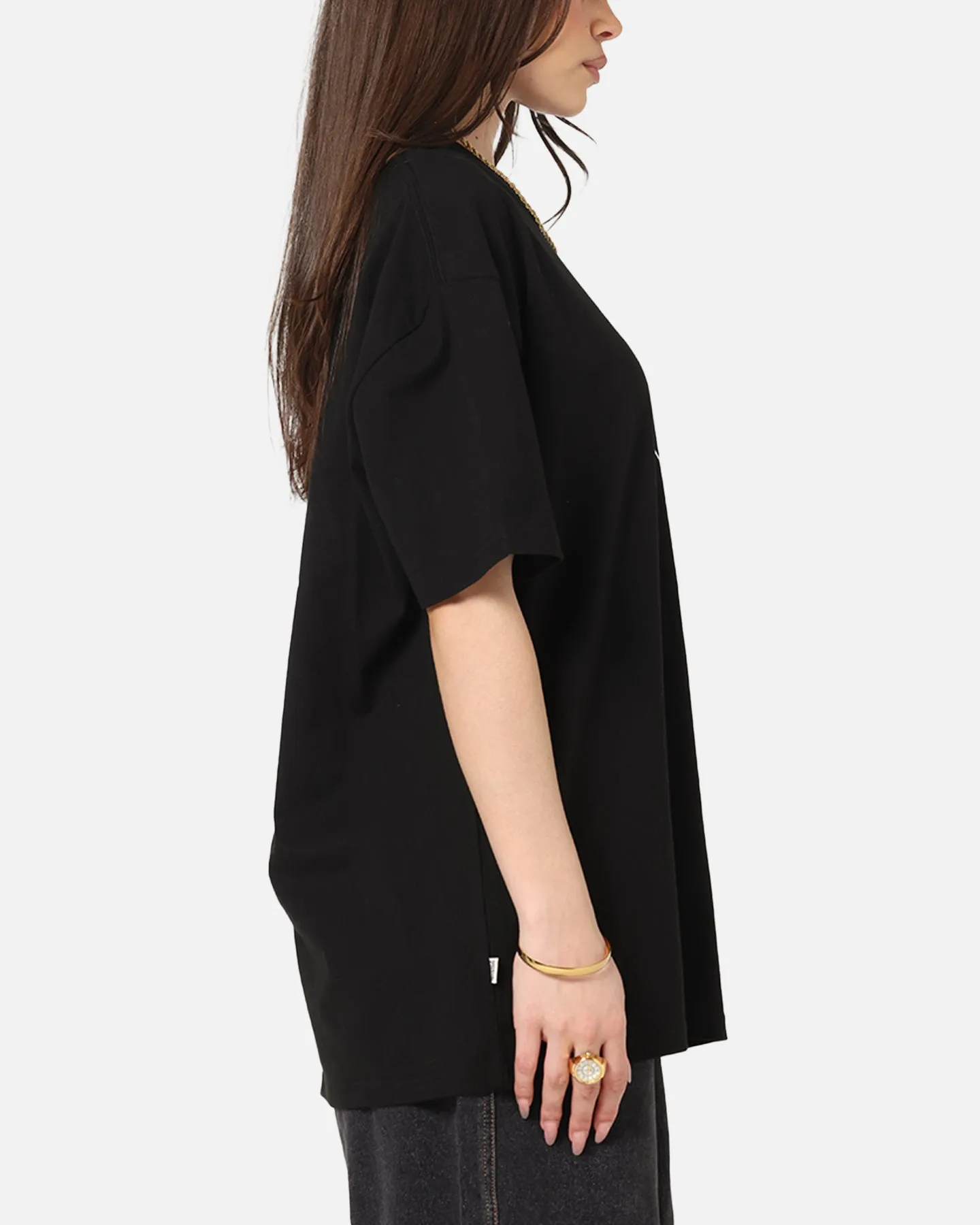 S Double Crown Dot T-Shirt Black All-Day Comfort Wear