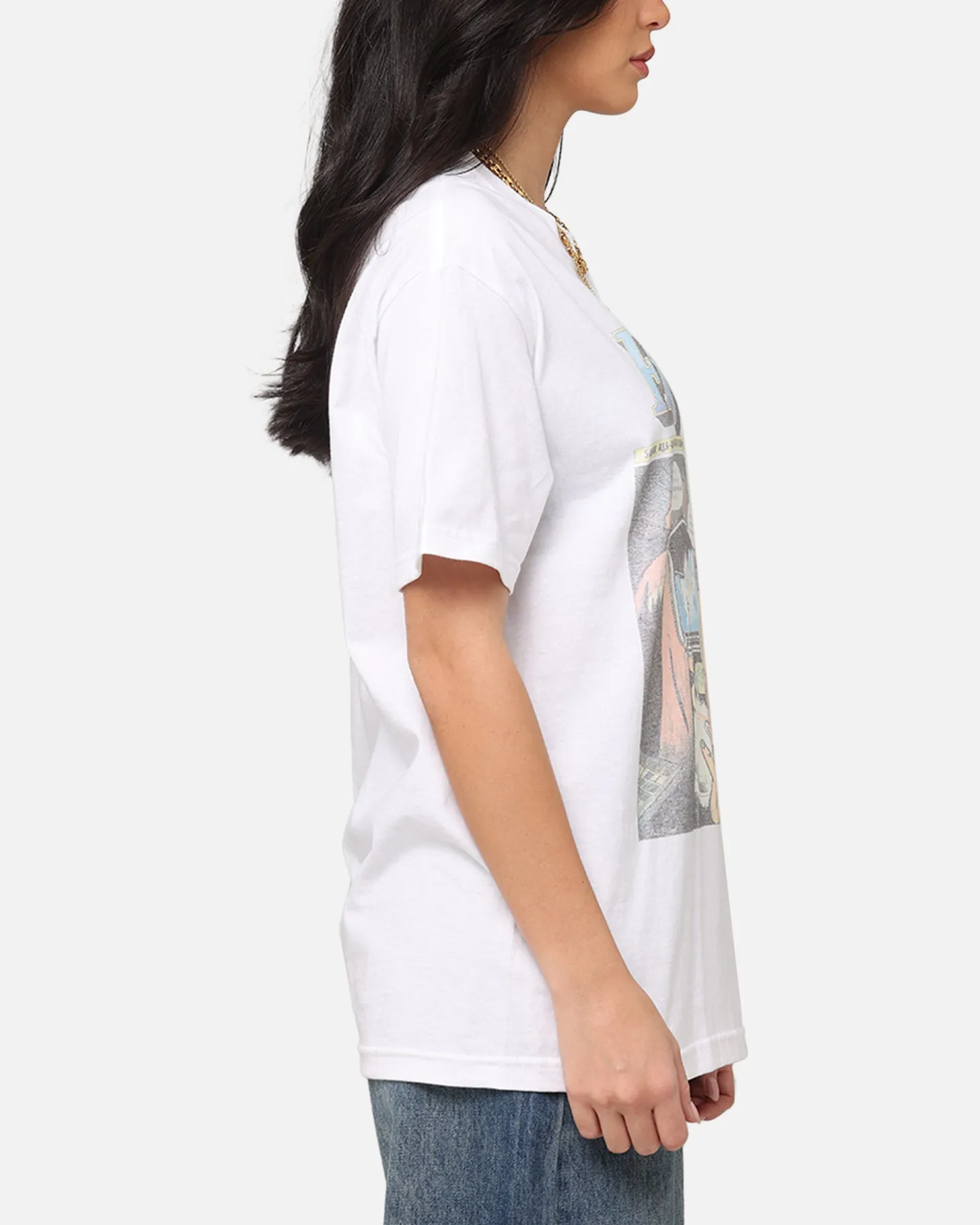 Pink Floyd Comic T-Shirt Vintage White AntiStatic Properties Easygoing Wear