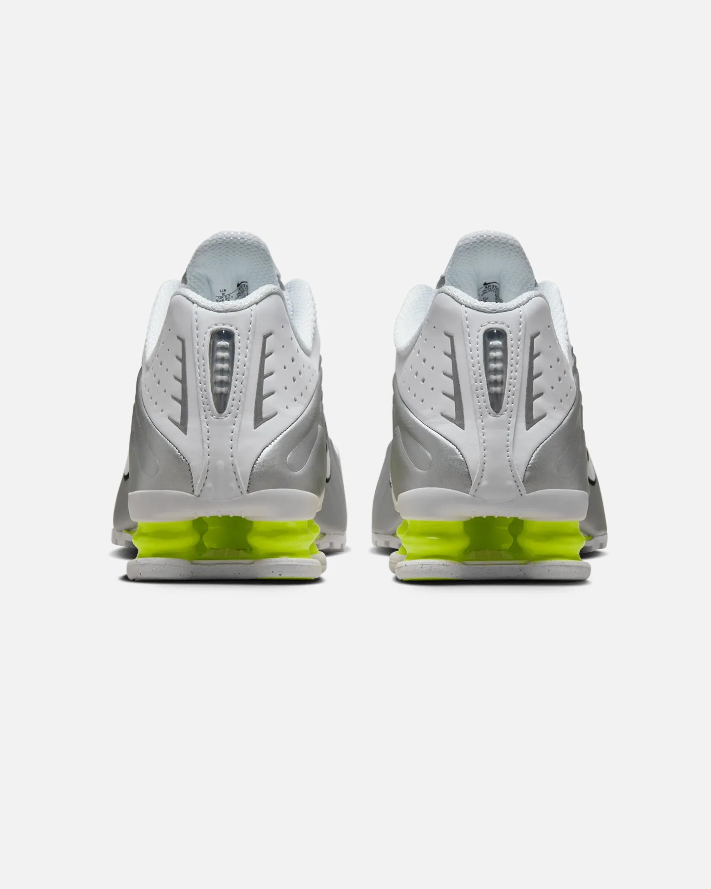 Young Mood Heel Stabilizer Nike Women's Shox R4 White/White-Metallic Silver