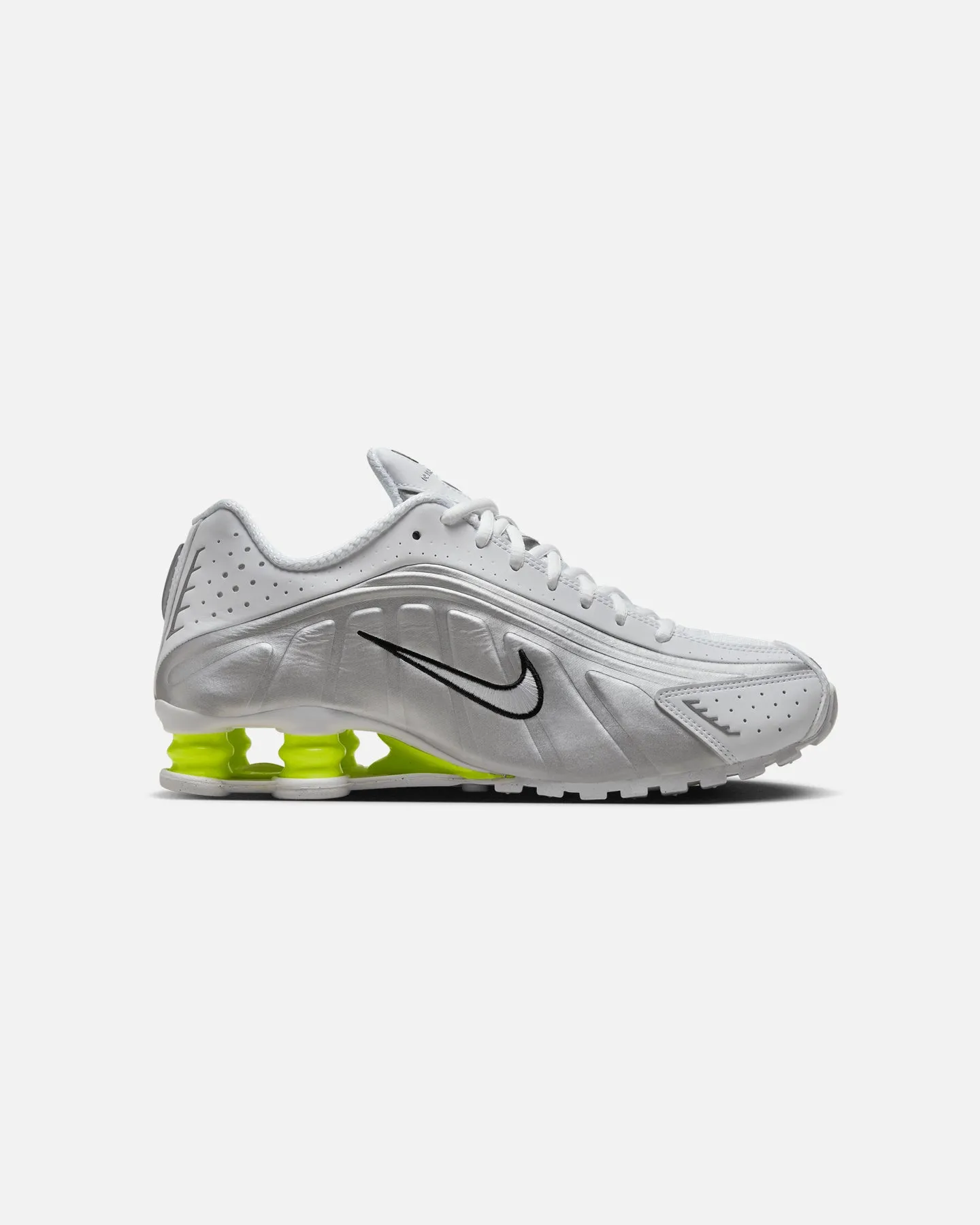 Nike Women's Shox R4 White/White-Metallic Silver City Pace