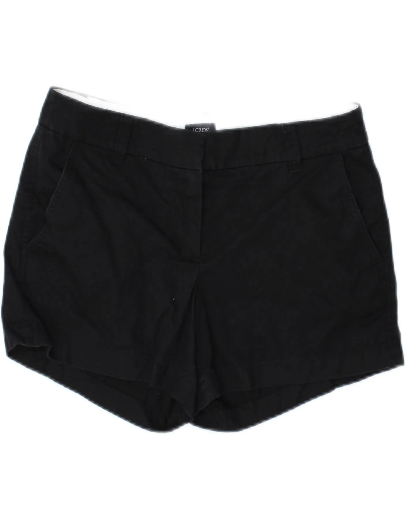 J. CREW Womens Chino Shorts US 2 XS W30 Black Cotton Performance Ready