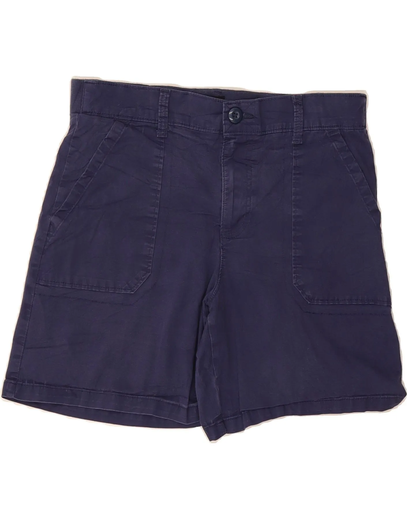 home renovation LEE Womens Chino Shorts US 10 Large W32 Navy Blue Cotton