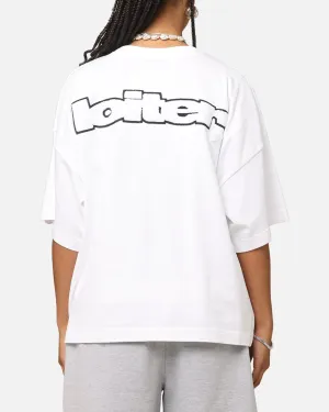 Loiter Premium Essentials Boxy T-Shirt White Summer Essential Outdoor Leisure Look