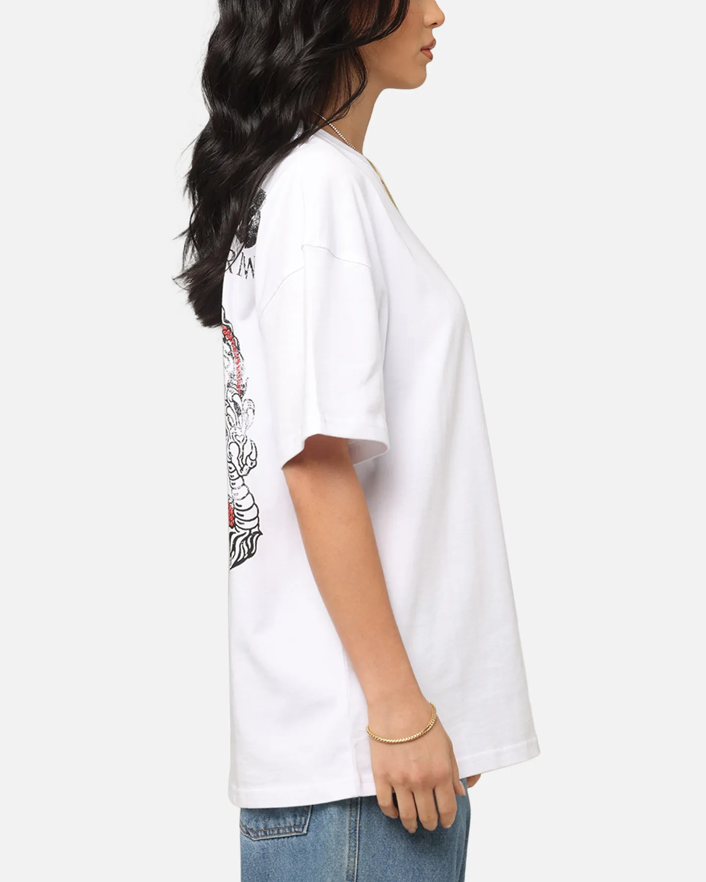 Travel Fashion Goat Crew Osaka Dragon T-Shirt White